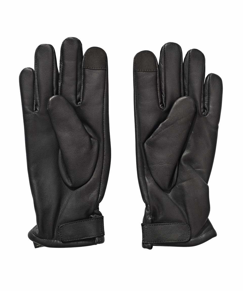 Leather Gloves with Spectra Lining - Black