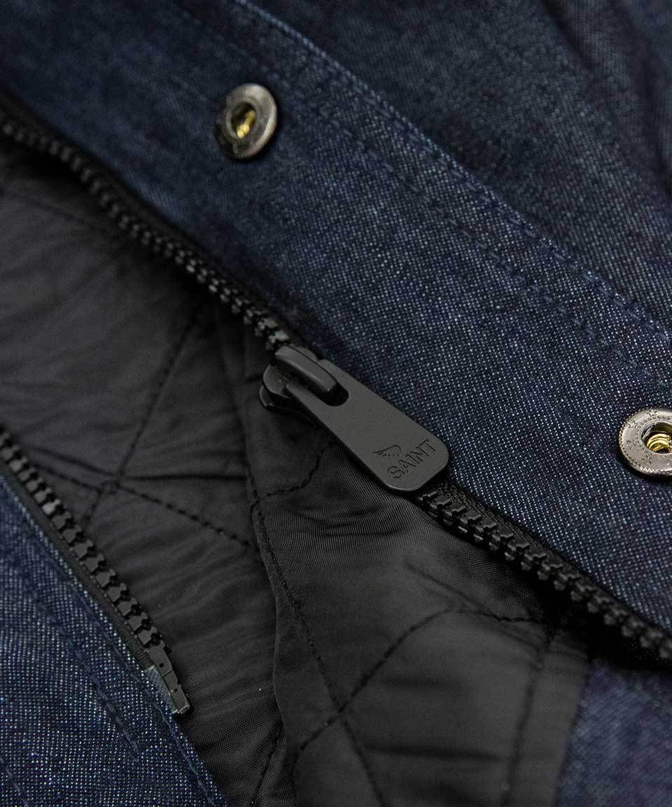 Aramid Lined Denim Shacket- Indigo