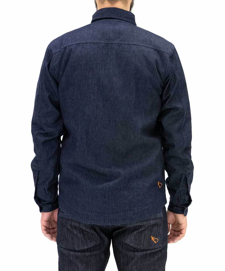 Aramid Lined Denim Shacket- Indigo