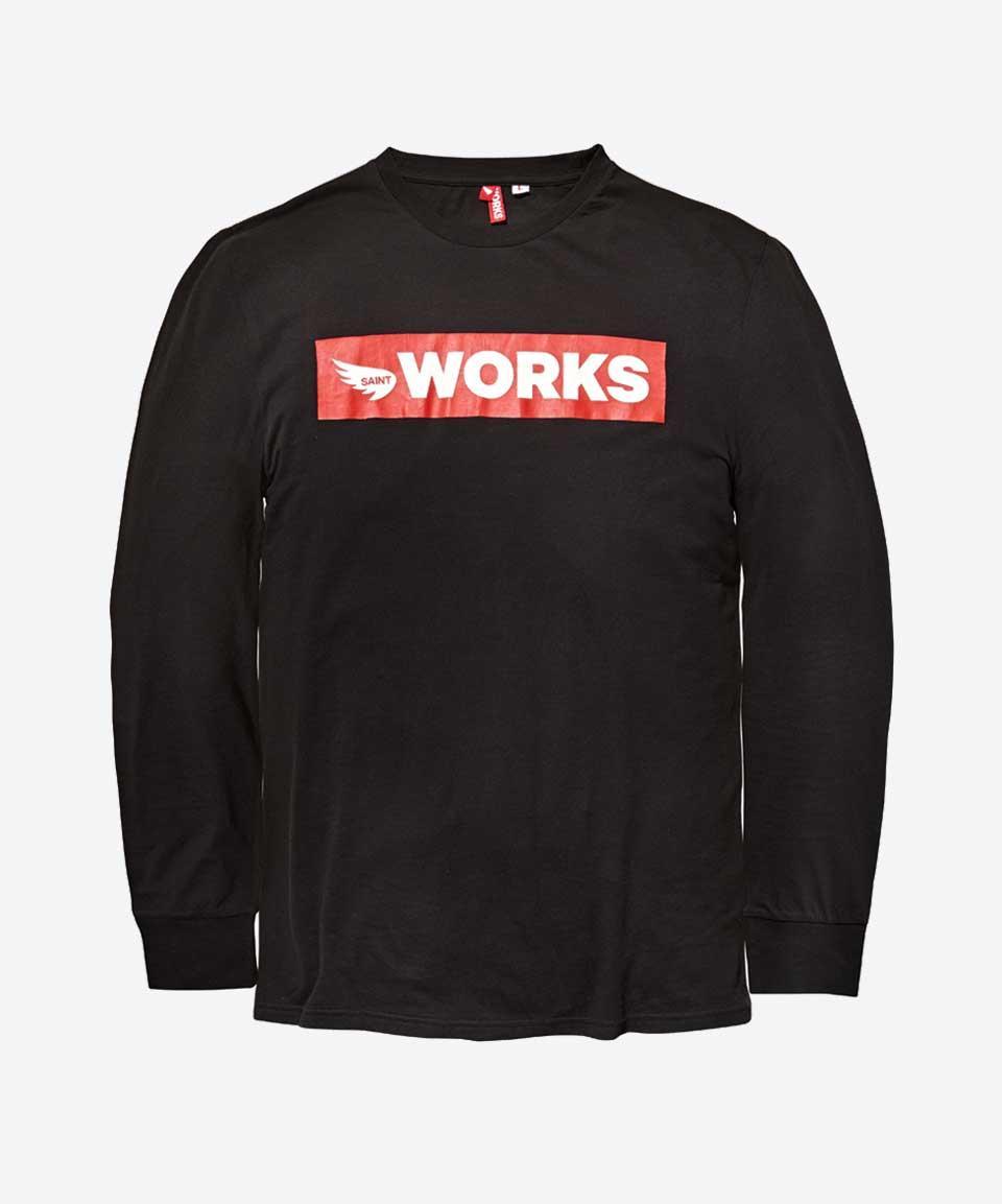 Long Sleeve Box Logo Tee - Black