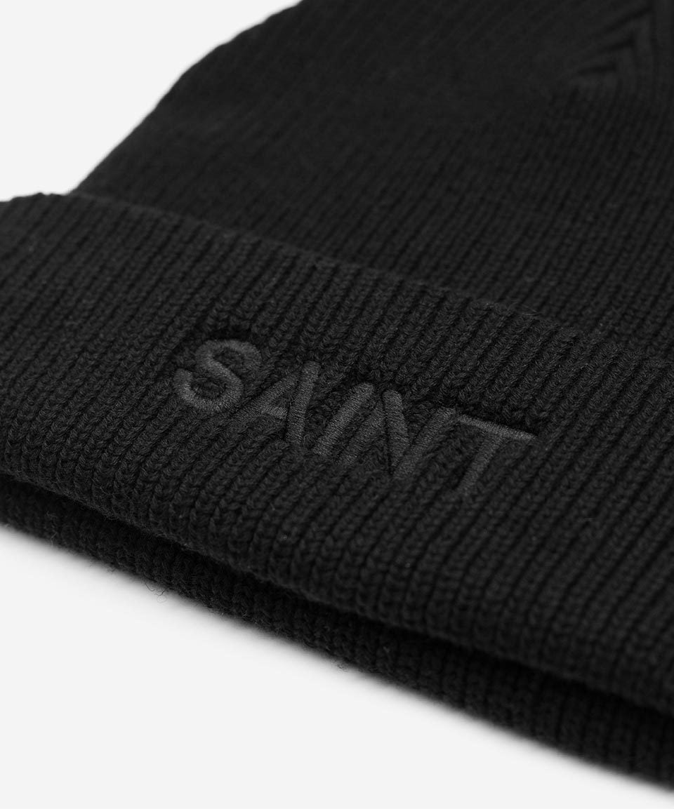 SA1NT No. 1 Skull Beanie - Black