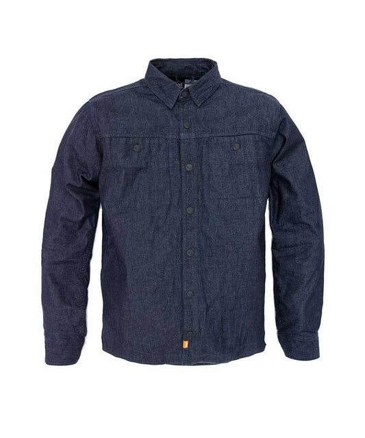 Aramid Lined Denim Shacket- Indigo